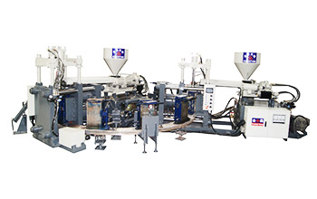 全自動(dòng)圓盤式雙色PVC水鞋成型機(jī)JL-288-2C-12S